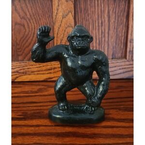 Vintage Black Gorilla Tanga Mold-a-Rama Souvenir Wax Figure MILWAUKEE COUNTY ZOO
